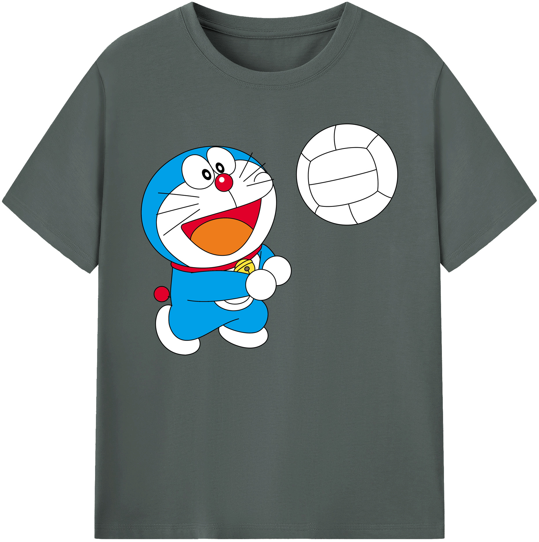 （画像用） ドラえもん Doraemon 綿100％ メンズ半袖Tシャツ｜肌触りやわらか＆通気性